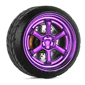 D Model Wheels No.5 (Purple) (Diecast Car)