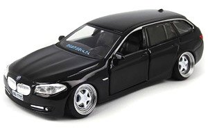 BMW 5 Touring Black w/White Wheel (Diecast Car)