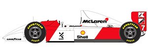 McLaren Ford MP4/8 Europe GP 1993 No.7 (ミニカー)
