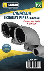 Chieftain Exhaust Pipes Universal (Plastic model)