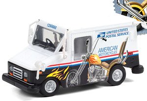 USPS Long-Life Postal Delivery Vehicle (LLV) - American Motorcycles Collectible Stamps LLV (ミニカー)