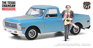 Highway 61 - The Texas Chain Saw Massacre (1974) - 1971 Chevrolet C-10 with Leatherface Figure (Diecast Car)