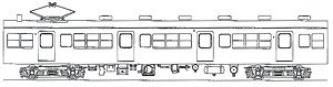 1/80(HO) MOHA72 Modernization Remodeling Car (Oi Factory Type) (Unassembled Kit) (Model Train)
