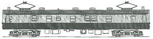 1/80(HO) KUMOYUNI74 (Sealed Beam, Round Window, Low Gutter Type) (Unassembled Kit) (Model Train)