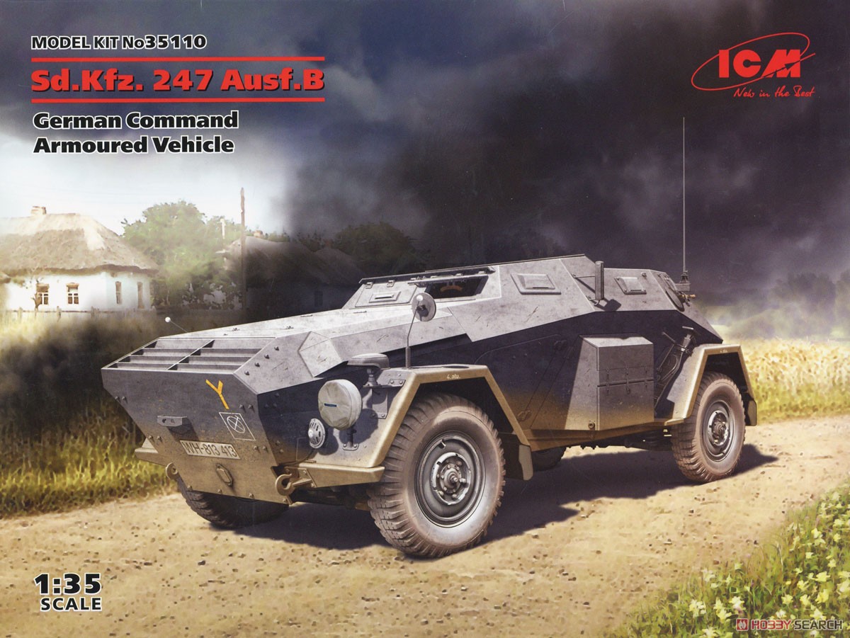 Sd.Kfz. 247 Ausf.B, German Command Armoured Vehicle (Plastic model) Package1