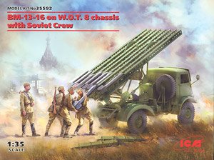 BM-13-16 on W.O.T. 8 Chassis with Soviet Crew (Plastic model)