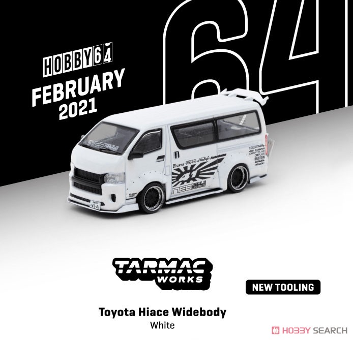 Toyota Hiace Widebody White (Diecast Car) Item picture1