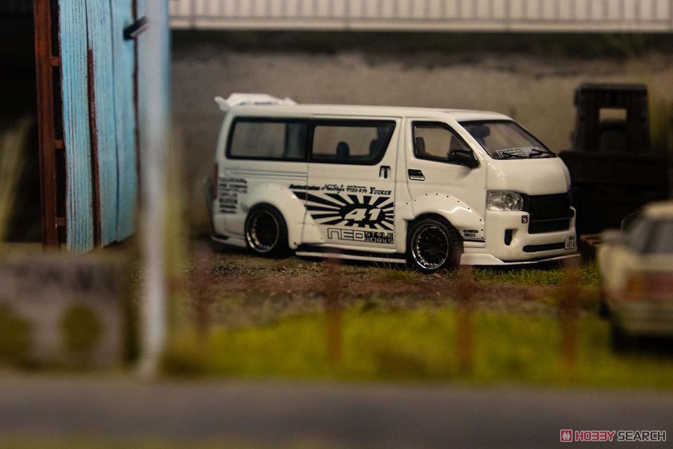 Toyota Hiace Widebody White (Diecast Car) Other picture2