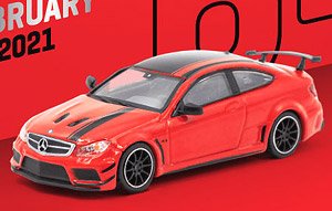 Mercedes-Benz C 63 AMG Coupe Black Series Red (Diecast Car)