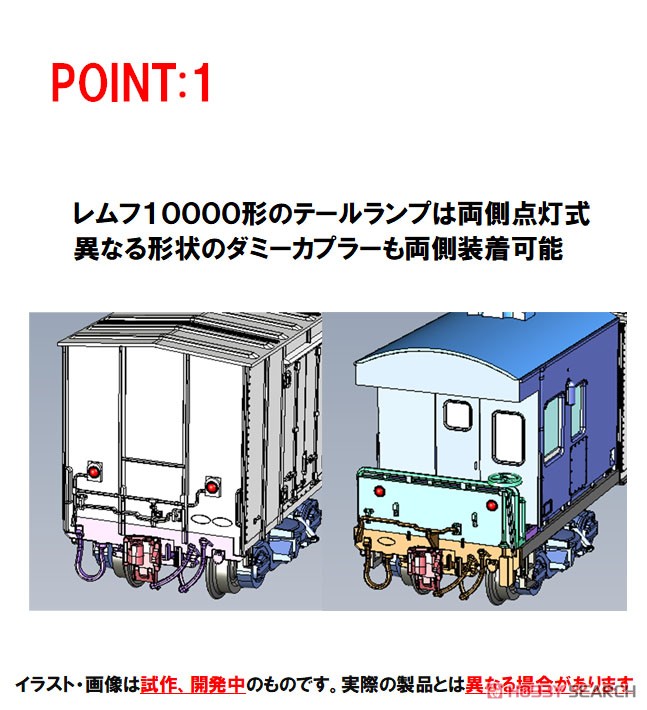 国鉄 レサ10000系 貨車 (とびうお・ぎんりん) 基本セット (基本・8両セット) (鉄道模型) その他の画像2