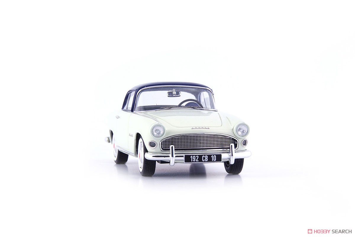 Simca Aronde Plein Ciel 1957 Light Green / Dark Blue (Diecast Car) Item picture4