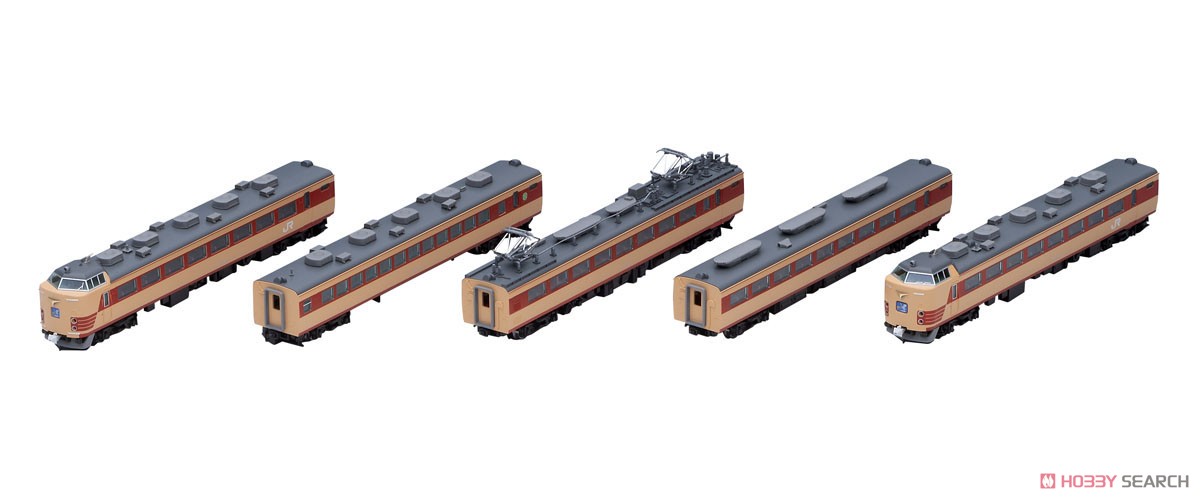 JR 485系 特急電車 (京都総合運転所・白鳥) 基本セットB (基本・5両セット) (鉄道模型) 商品画像10