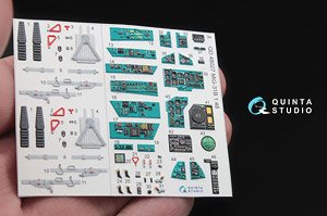 MiG-31B 3D-Printed & Coloured Interior on Decal Paper (for AMK Kit) (Plastic model)