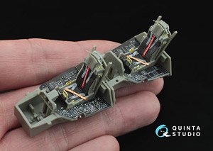 F-16I 3D-Printed & Coloured Interior on Decal Paper (for Kinetic kit) (Plastic model)