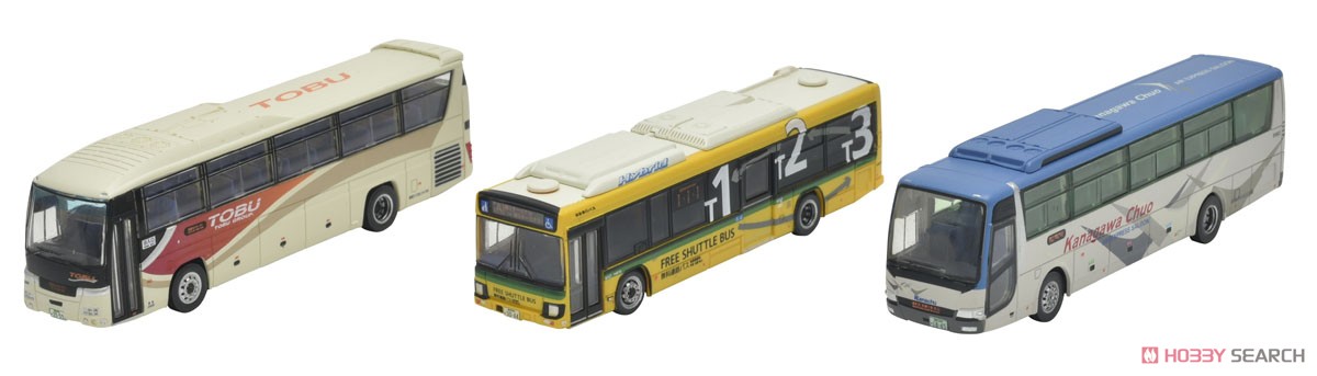 ザ・バスコレクション 東京国際空港(HND)バス セットB (3台セット) (鉄道模型) 商品画像1