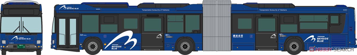 ザ・バスコレクション 横浜市交通局 YOKOHAMA BAYSIDE BLUE 連節バス (鉄道模型) その他の画像1