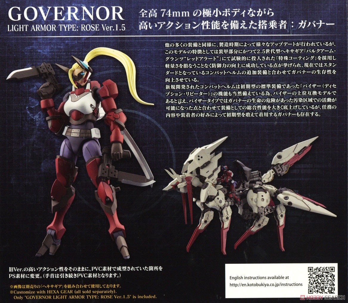 Governor Light Armor Type: Rose Ver.1.5 (Plastic model) About item1