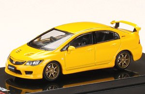 無限 CIVIC TYPE R (FD2) サンライトイエロー (ミニカー)