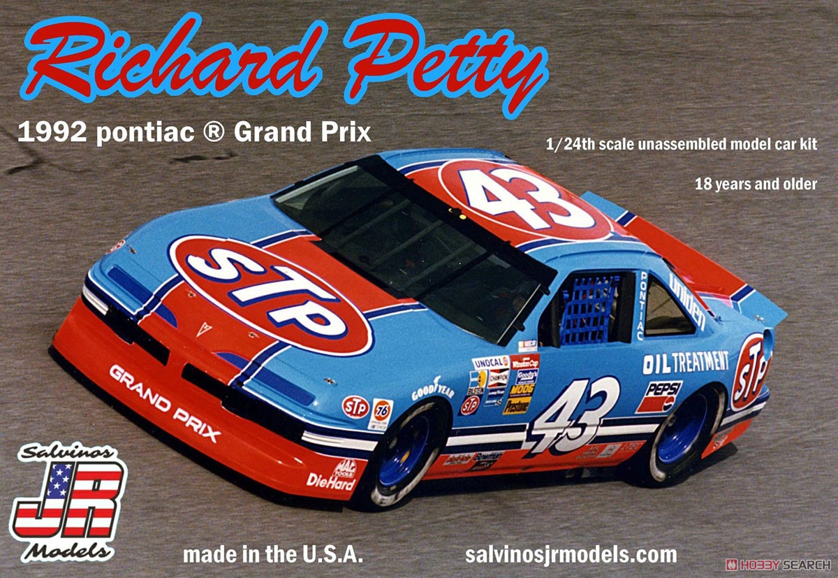 NASCAR `92 ポンティアック グランプリ 「リチャード・ペティ 」 #43 `最後のレース` (プラモデル) パッケージ1