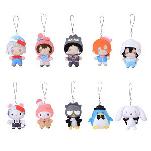 Bungo Stray Dogs x Sanrio Characters Puchinui Mascot (Set of 10) (Anime Toy)