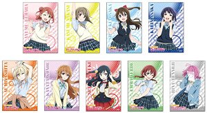 Love Live! Nijigasaki High School School Idol Club Square Can Badge Summer School Uniform Ver. (Set of 9) (Anime Toy)