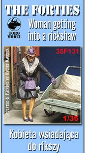The Forties - Woman Getting into a Rickshaw (Plastic model)