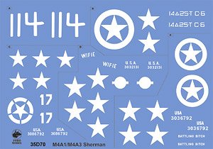 US Army Shermans at ETO Vol.1 (Decal)