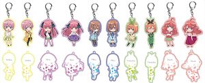 The Quintessential Quintuplets Season 2 Deformed Trading Acrylic Key Ring School Uniform & Casual Wear (Set of 10) (Anime Toy)