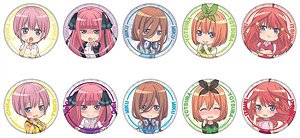 五等分の花嫁∬ デフォルメトレーディング缶バッジ 制服＆私服 (10個セット) (キャラクターグッズ)