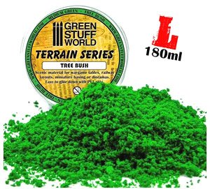 Tree Bush Clump Foliage - Medium Green - 180ml (Plastic model)