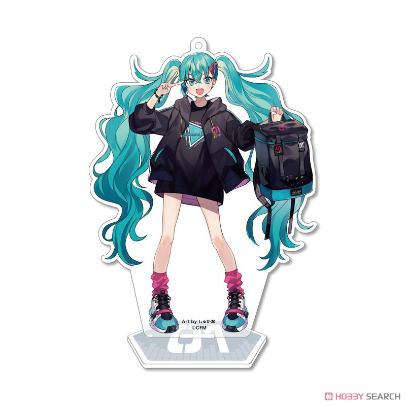 「初音ミクシリーズ」 スタンドアクリルキーホルダー 初音ミク 描き下ろしイラスト使用 (キャラクターグッズ) 商品画像1