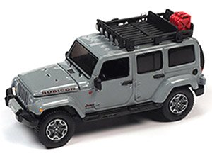 2018 Jeep Wrangler Rubicon w/Roofrack (Gray) (Diecast Car)