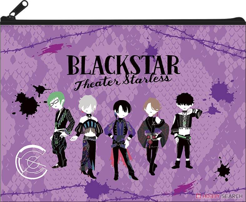 [Black Star -Theater Starless-] Flat Pouch Team C (Yuru Palette) (Anime Toy) Item picture1