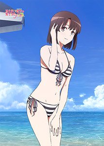Saekano: How to Raise a Boring Girlfriend Fine Especially Illustrated B2 Tapestry (Megumi/Swimsuit) (Anime Toy)