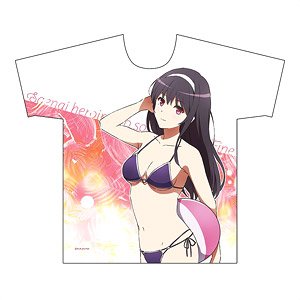 Saekano: How to Raise a Boring Girlfriend Fine Especially Illustrated Full Color T-Shirt (Utaha/Swimsuit) M Size (Anime Toy)