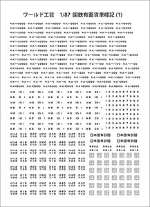 (HOj) 国鉄 標記インレタ (1) 有蓋貨車 標記 (鉄道模型)