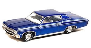1970 Chevy Impala SS Lowrider Blue (Diecast Car)