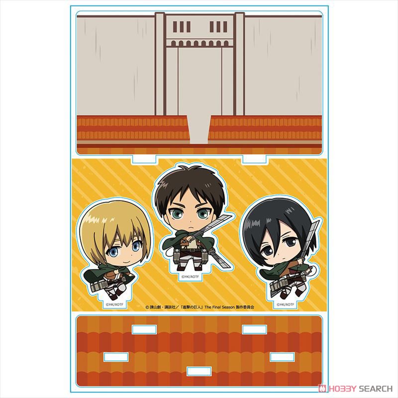 Attack on Titan Acrylic Diorama A [Eren/Mikasa/Armin] (Anime Toy) 商品画像2