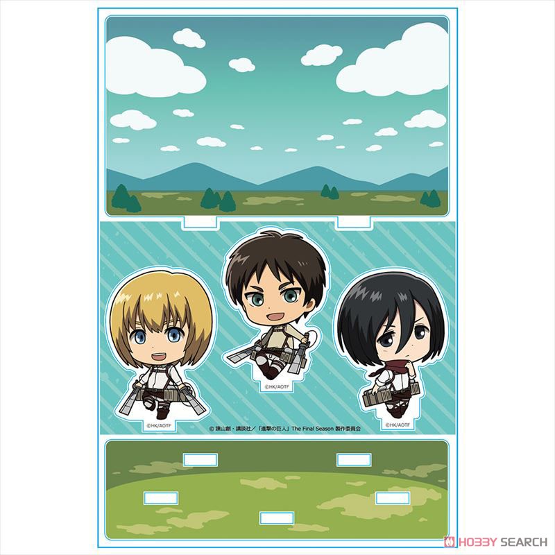 Attack on Titan Acrylic Diorama C [Eren/Mikasa/Armin] (Anime Toy) 商品画像2