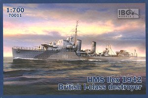 HMS Ilex 1942 British I Class Destroyer (Plastic model)