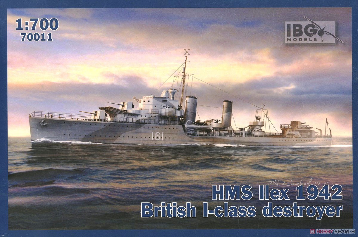 英・I級駆逐艦・アイレックスD-61・英海軍1942年 (プラモデル) パッケージ1