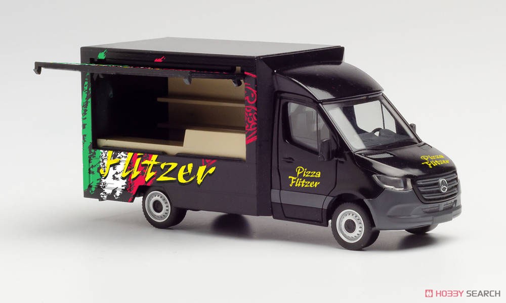 (HO) メルセデスベンツ スプリンター フードトラック `Pizza Flitzer` (鉄道模型) 商品画像1