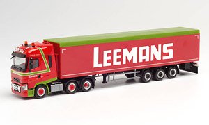 (HO) ルノー T 6x2 sliding floor セミトレーラー `Leemans` (鉄道模型)