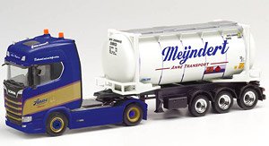 (HO) Scania CS 20 HD Swap Container Semi Trailer `Mijndert/Anne` (Model Train)