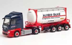 (HO) Mercedes-Benz Actros Stream Space 2.3 Swap ContainerSemi Trailer `Alfred Talke` (Model Train)