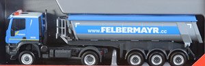 (HO) イベコ トラッカー ラウンドトラフ セミトレーラートラック `Felbermayr` (鉄道模型)