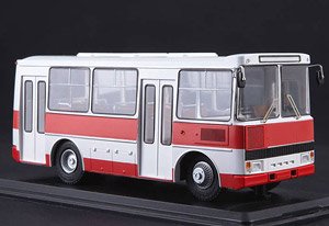 PAZ-3203 Bus White/Red (Diecast Car)