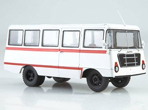 Uralec-70S Mini Bus White (Diecast Car)