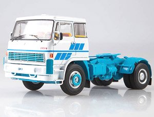 LIAZ-100.471 トラクター ホワイト/ライトブルー (ミニカー)