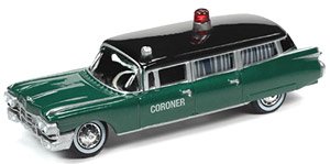 1959 Cadillac Coroner Dark Green/Black (Diecast Car)